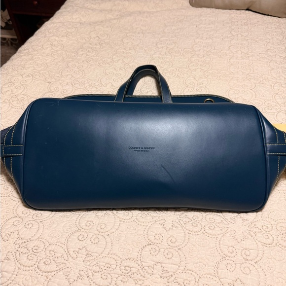 Dooney & Bourke Blue Denim and Leather Travel Bag vintage - Picture 9 of 15